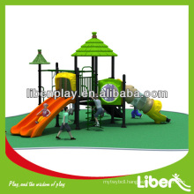 Straw House Series outdoor playground LE.DC.026 amusement playground slide, outdoor playground structure for park